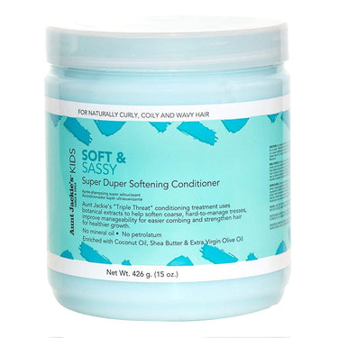 AUNT JACKIE'S Kids Soft & Sassy Super Duper Softening Conditioner (15oz), Sareya Beauty Supply Store in Calgary Alberta Canada
